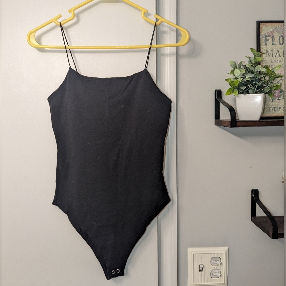 3/$12 Black Tank Top Bodysuit